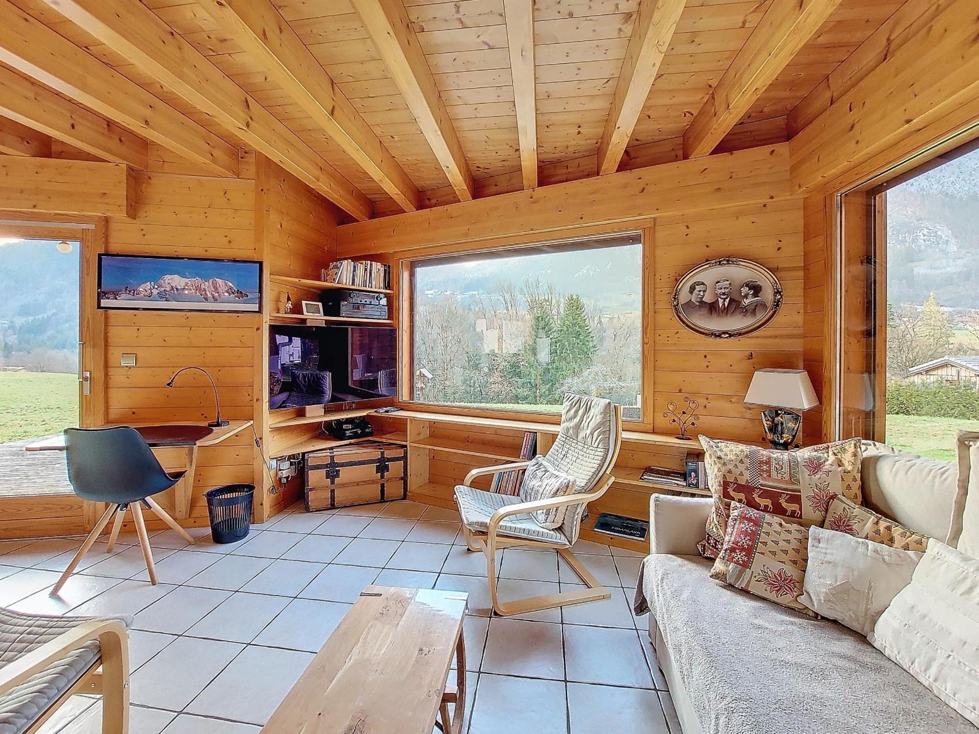 Chalet Wifi - Le Biot - 8 Personnes - Chalet Morand Exterior foto