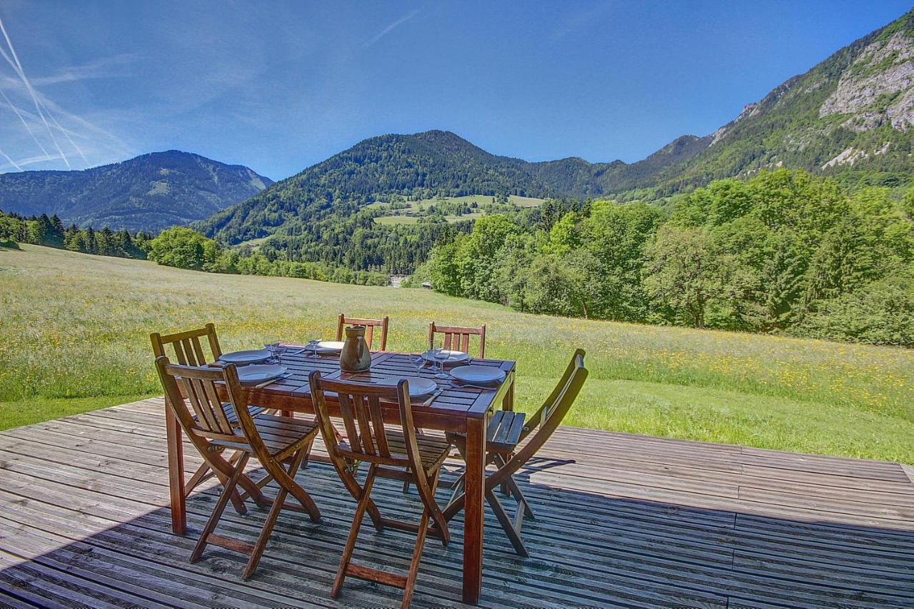 Chalet Wifi - Le Biot - 8 Personnes - Chalet Morand Exterior foto