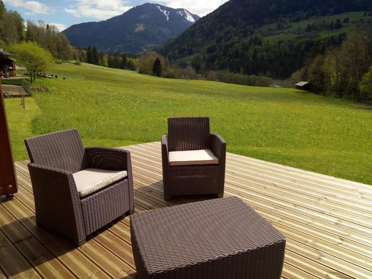 Chalet Wifi - Le Biot - 8 Personnes - Chalet Morand Exterior foto